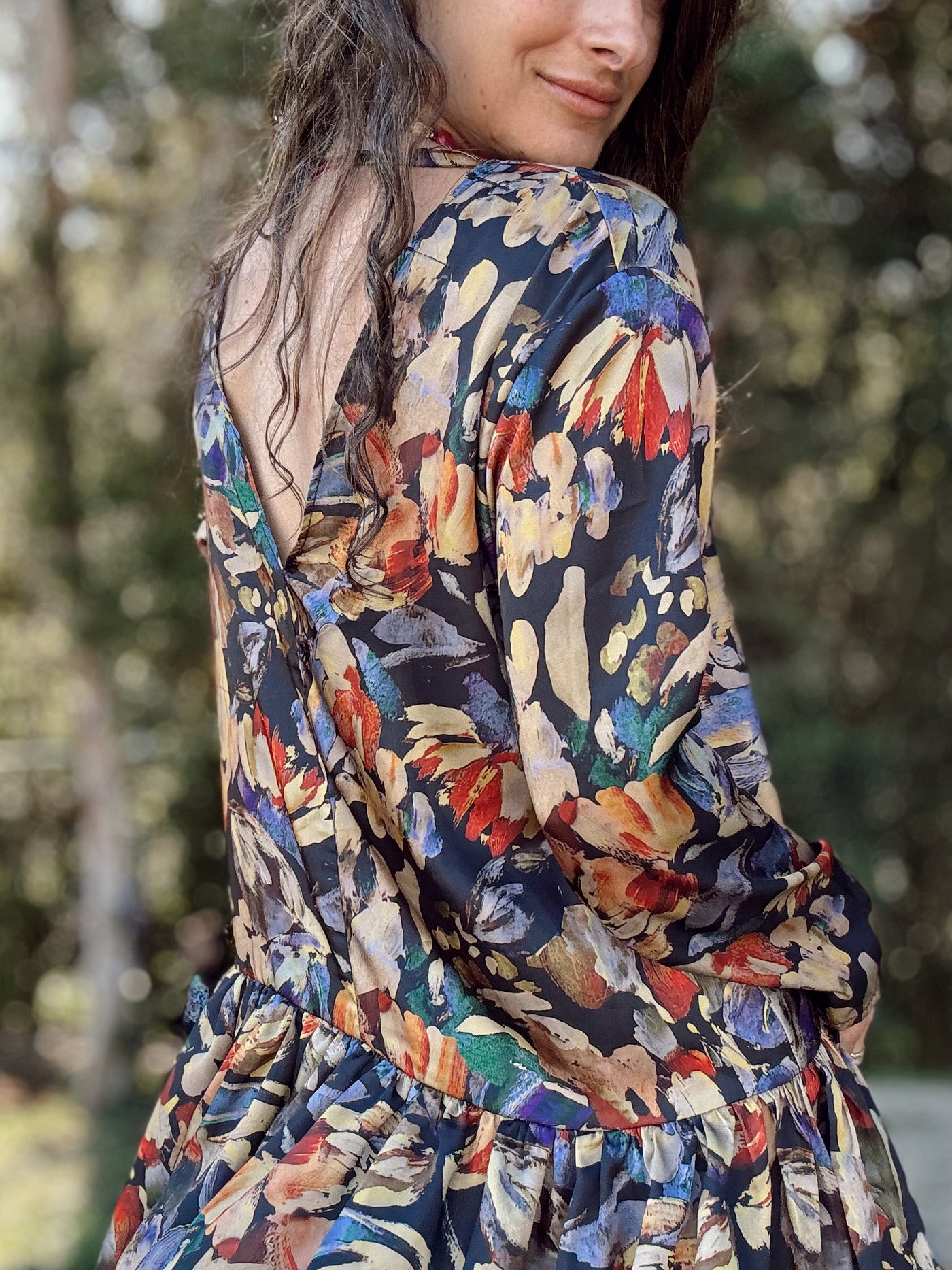 Vestido Florencia satén - Colección CYRA