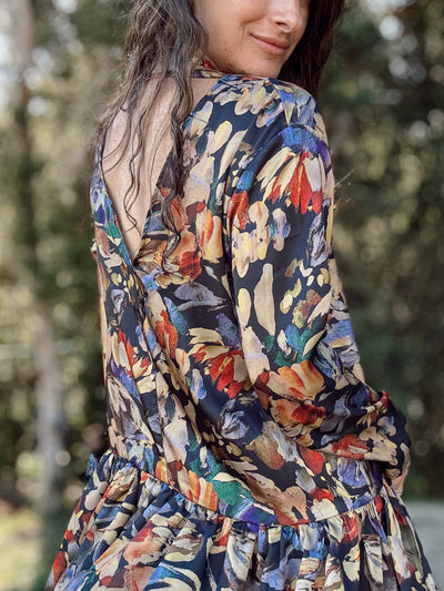 Vestido Florencia satén - Colección CYRA