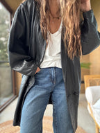 Chaqueta cuero legítimo 2