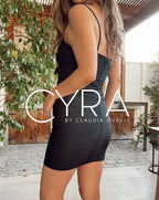 Vestido Glitter Nudo