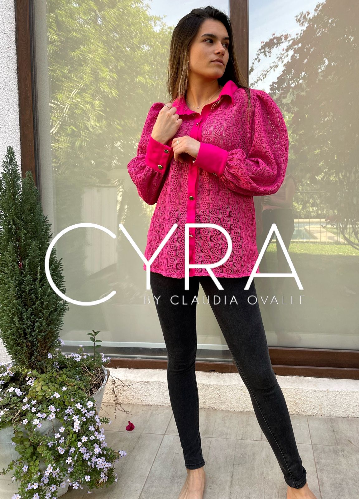 Blusa Tejido Hilo Fucsia