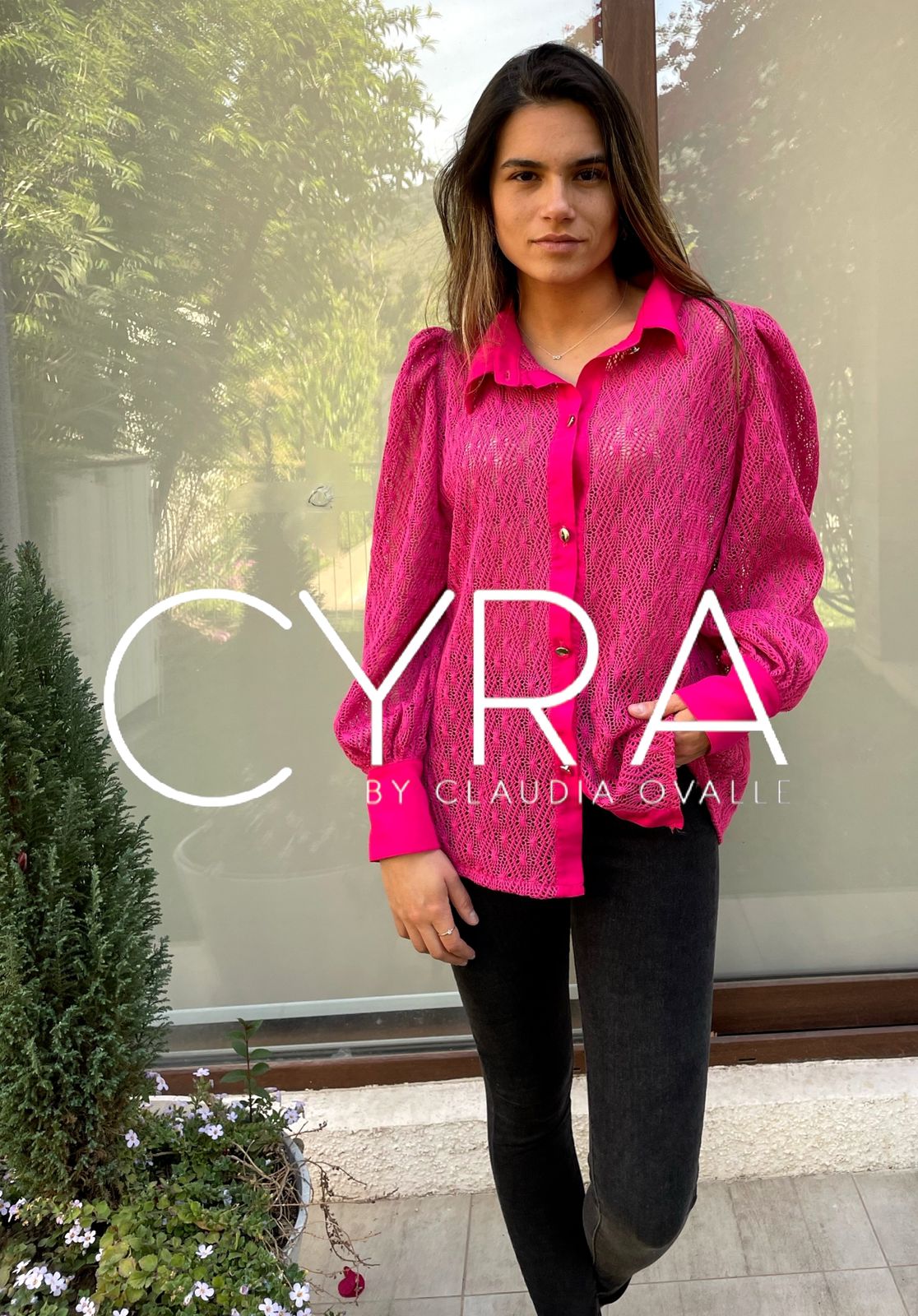 Blusa Tejido Hilo Fucsia