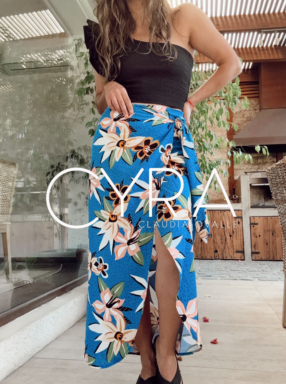 Falda Pareo Hawái larga