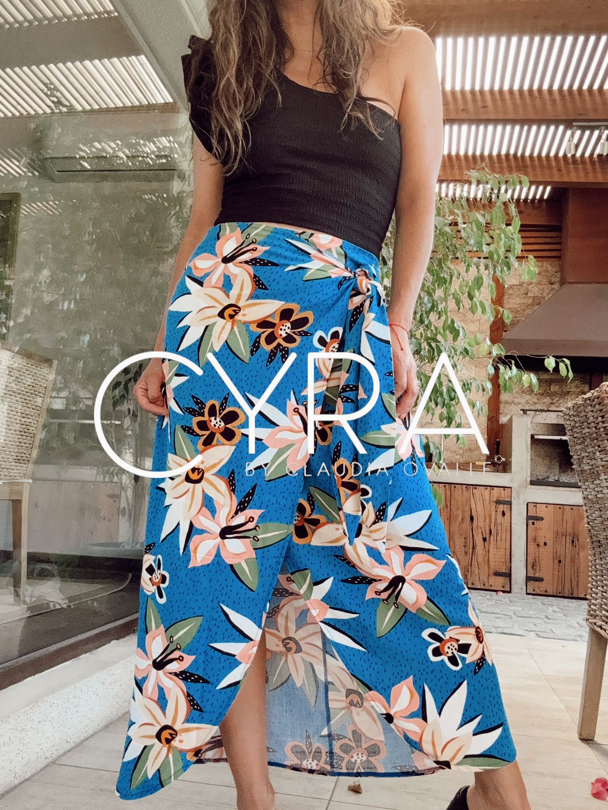 Falda Pareo Hawái larga