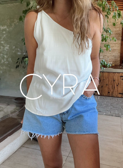 Polera Málaga blanco