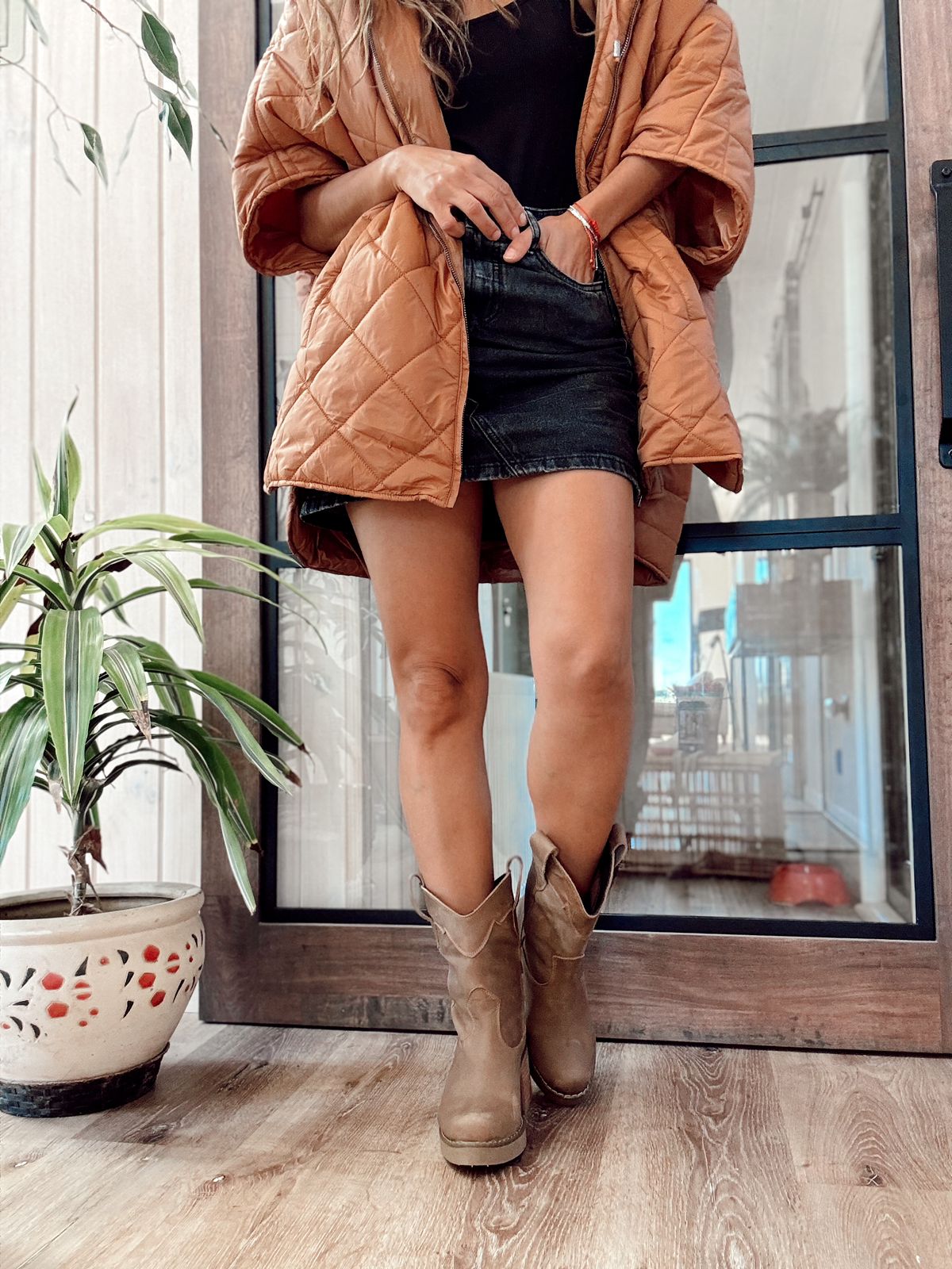 Bota Simona caramelo