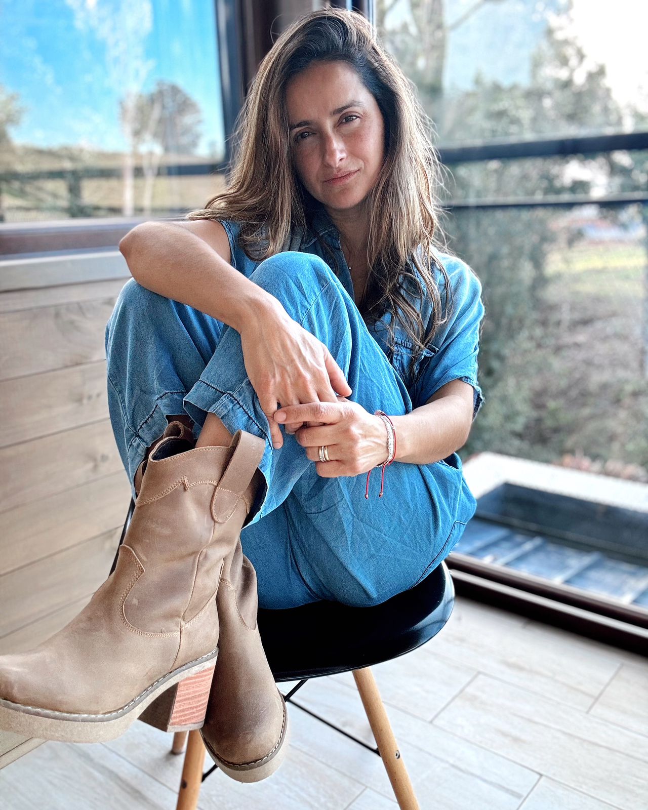 Bota Simona caramelo