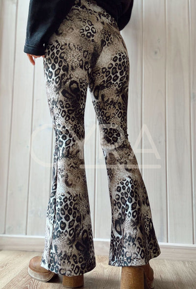 Calzas Flare animal print