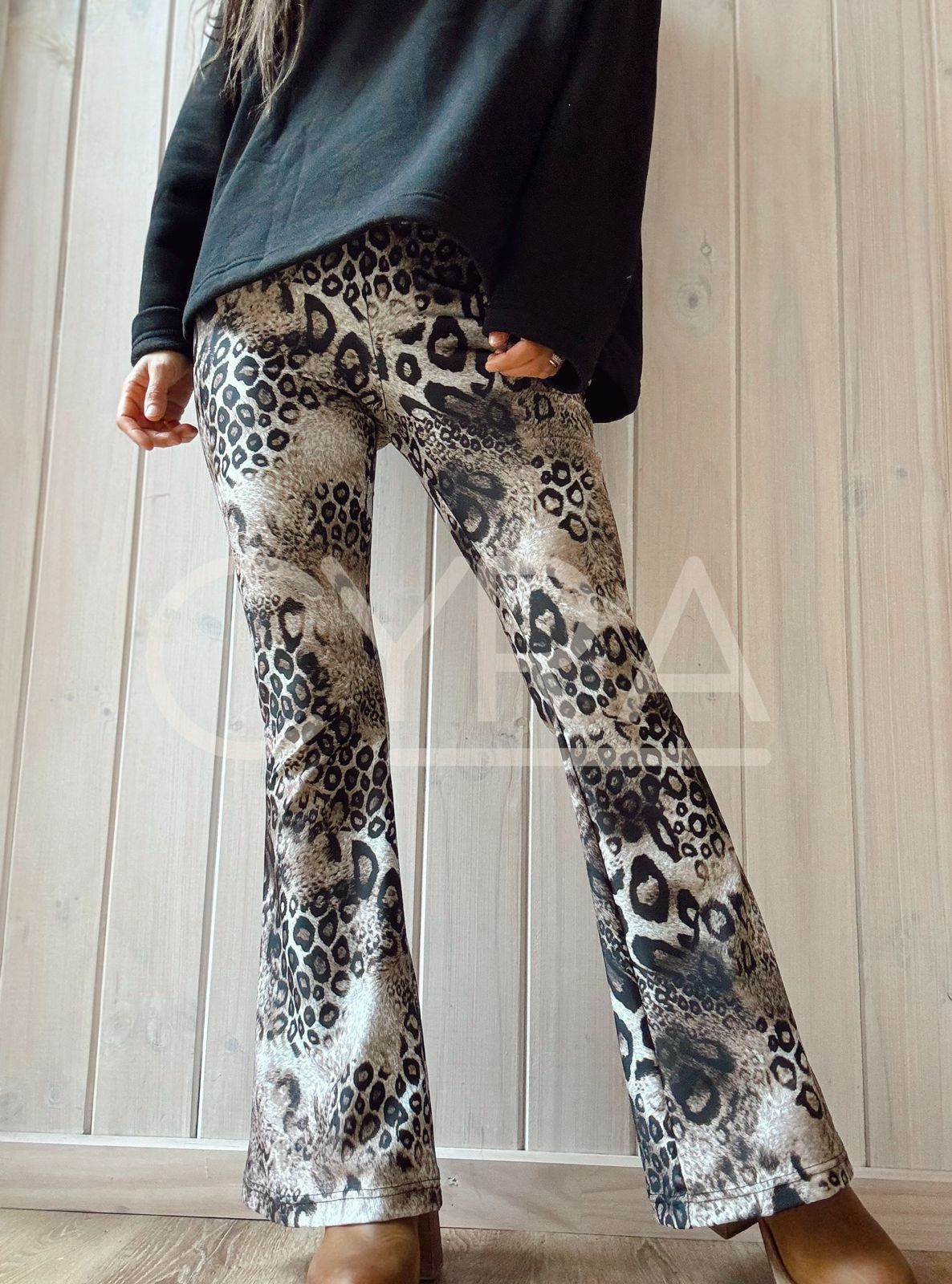 Calzas Flare animal print