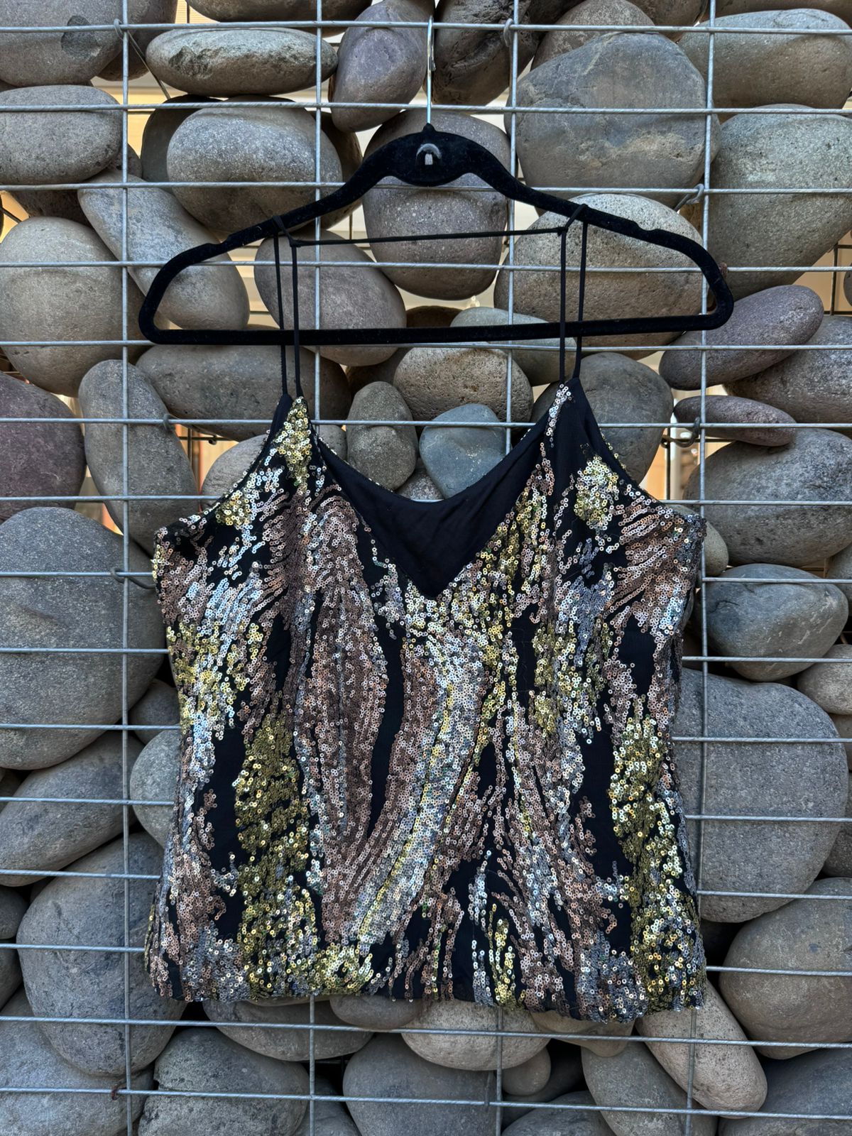 Polera lentejuelas pabilo