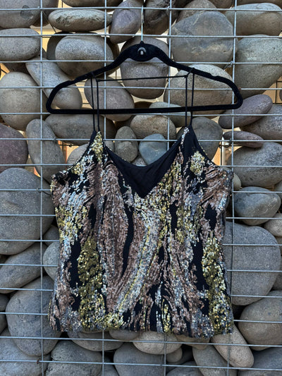 Polera lentejuelas pabilo