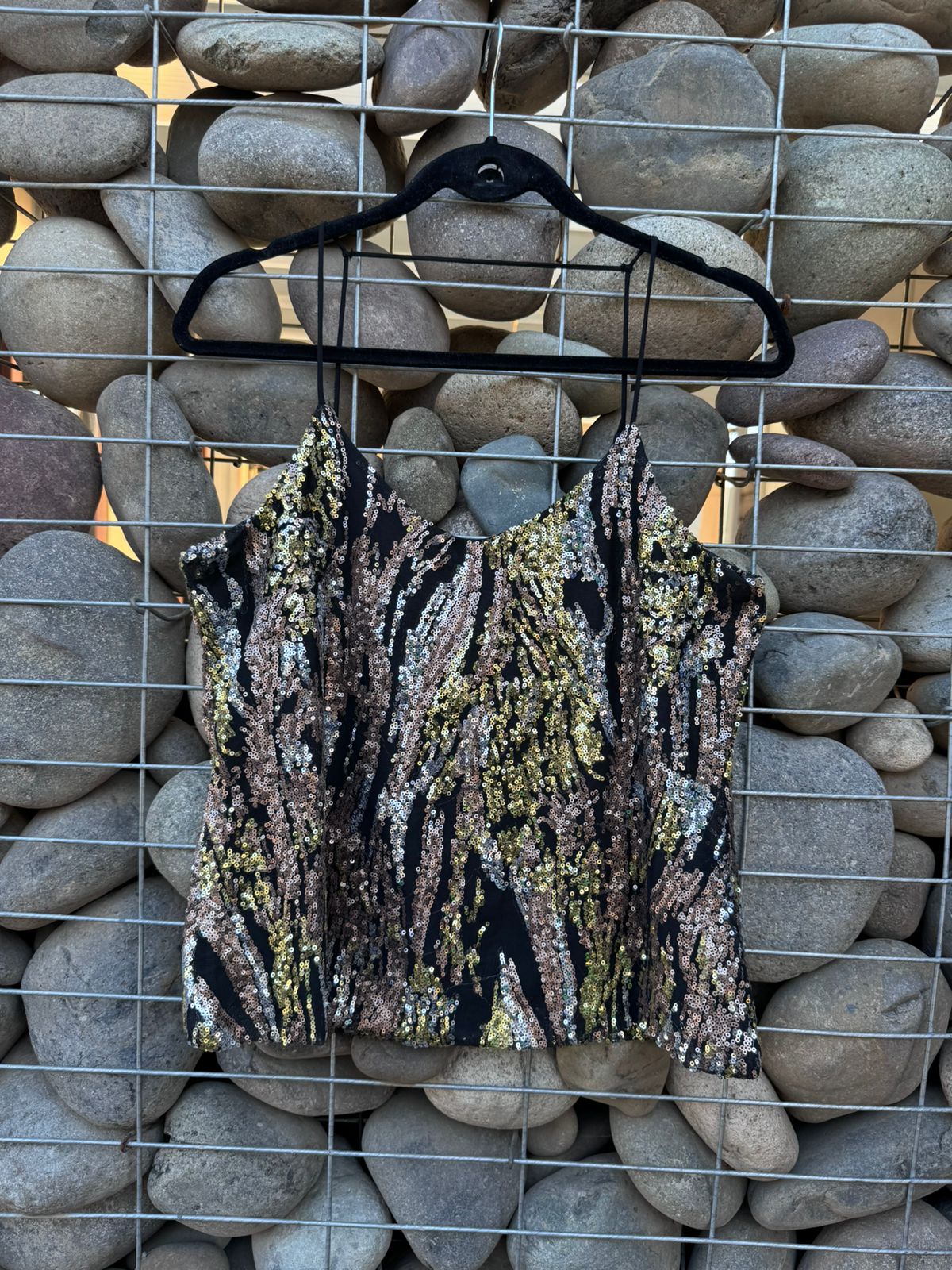 Polera lentejuelas pabilo