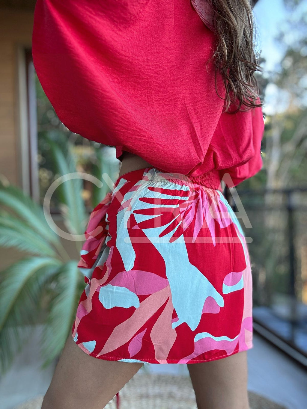 Pollera Noe rojo