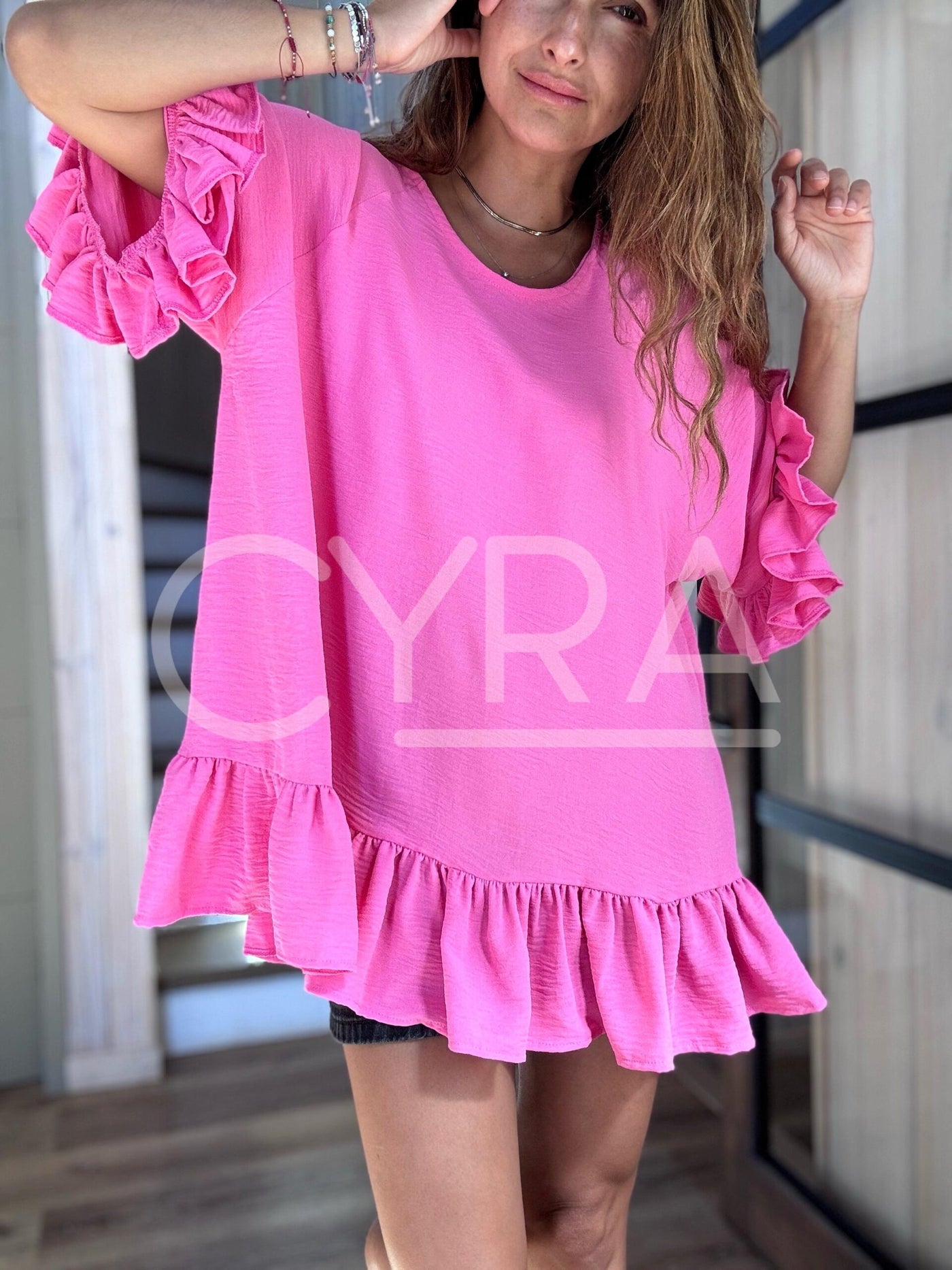 Blusón pink - Colección CYRA