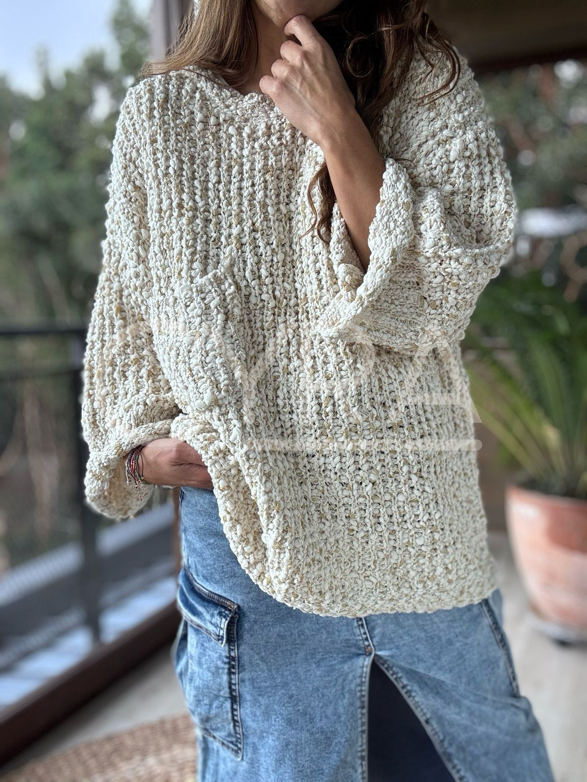 Chaleco Regina crudo