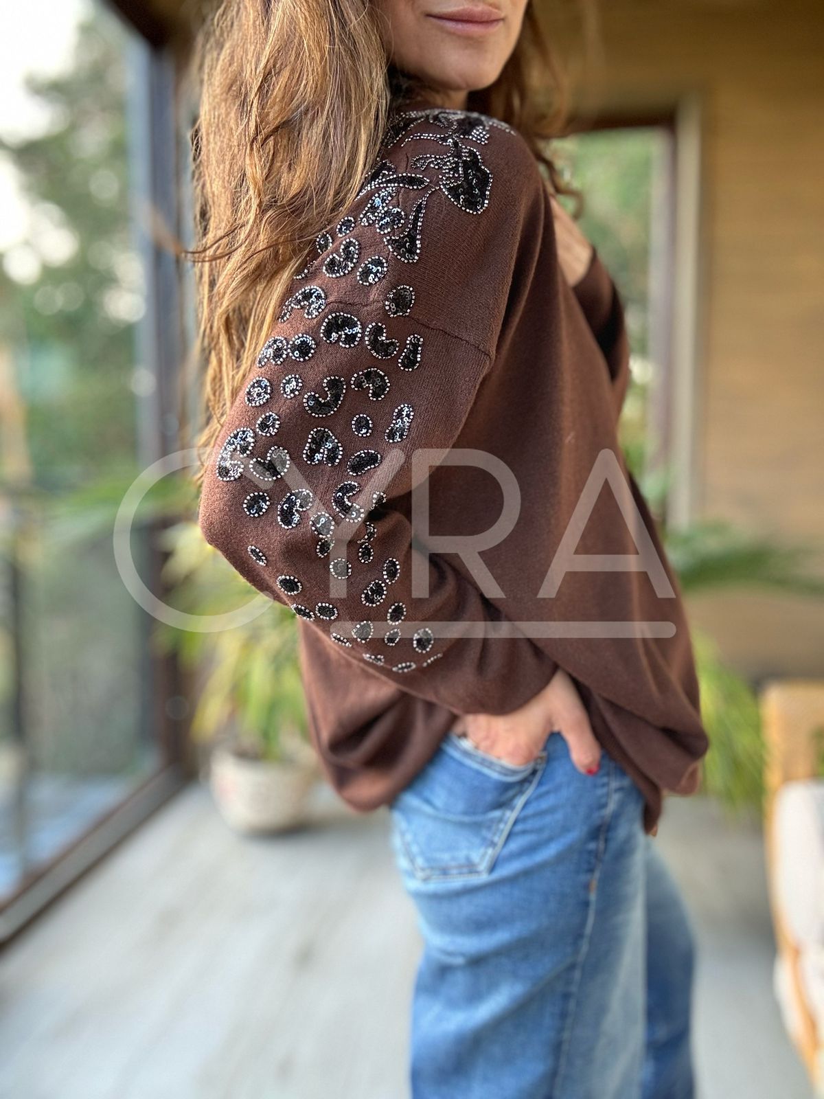 Chaleco Valentina Café