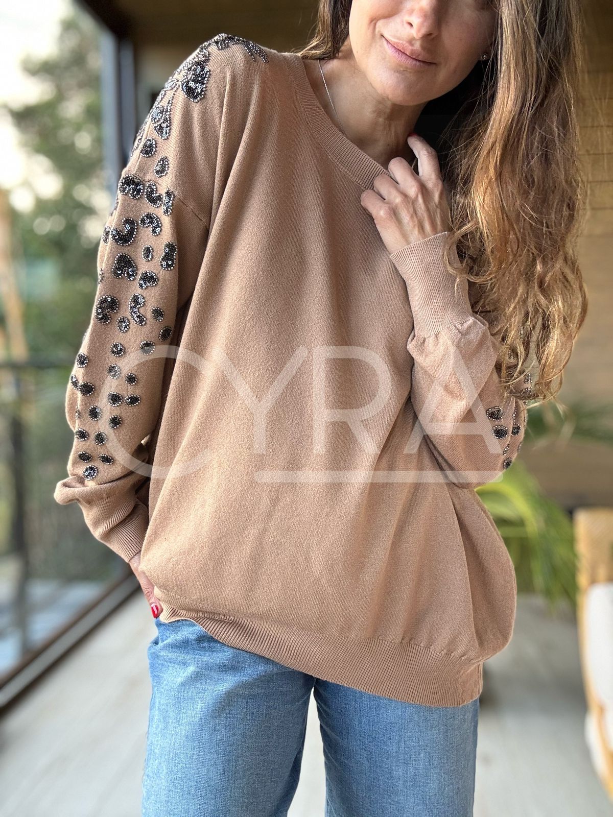 Chaleco Valentina Beige