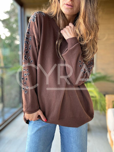 Chaleco Valentina Café