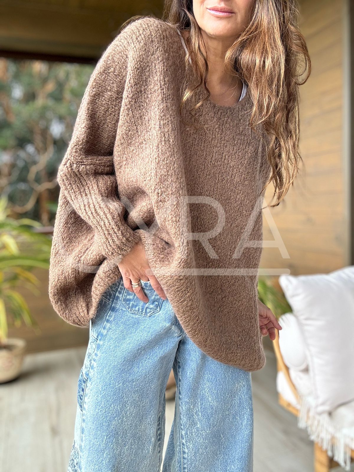 Chaleco Regina café