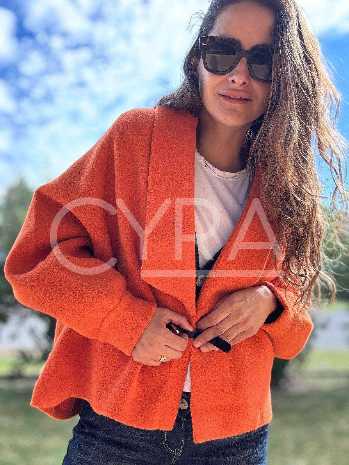 Abrigo Paris naranjo