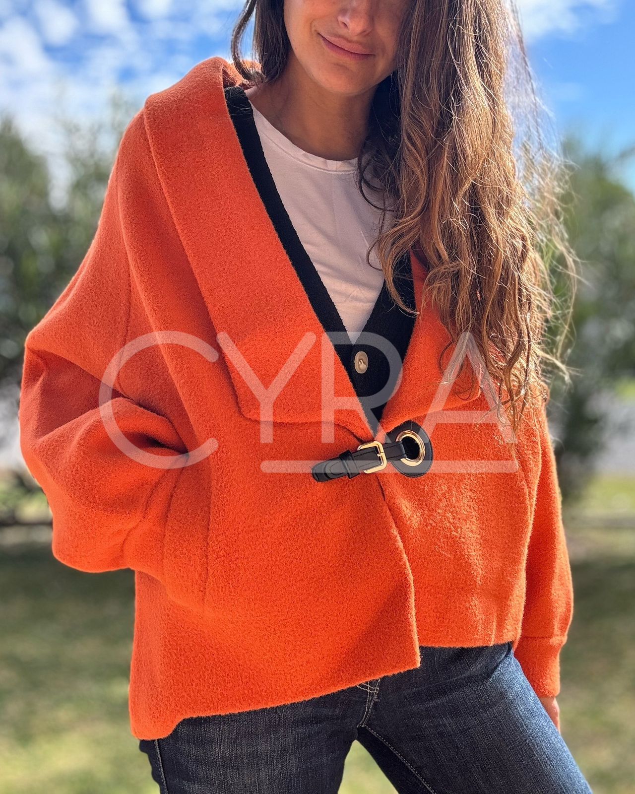 Abrigo Paris naranjo