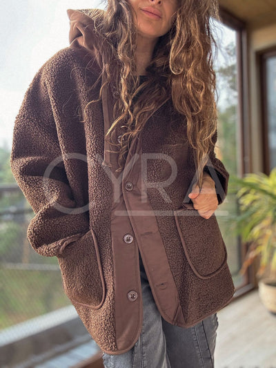 Abrigo teddy café