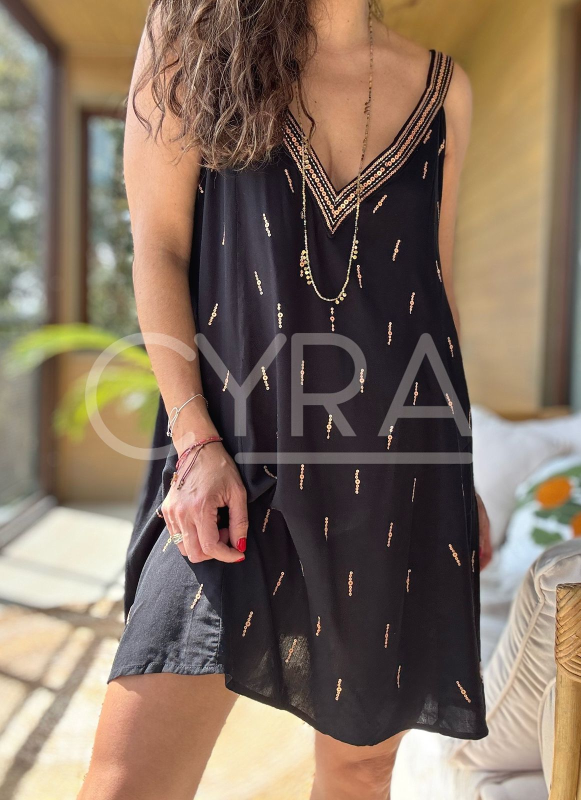 Vestido Portugal negro