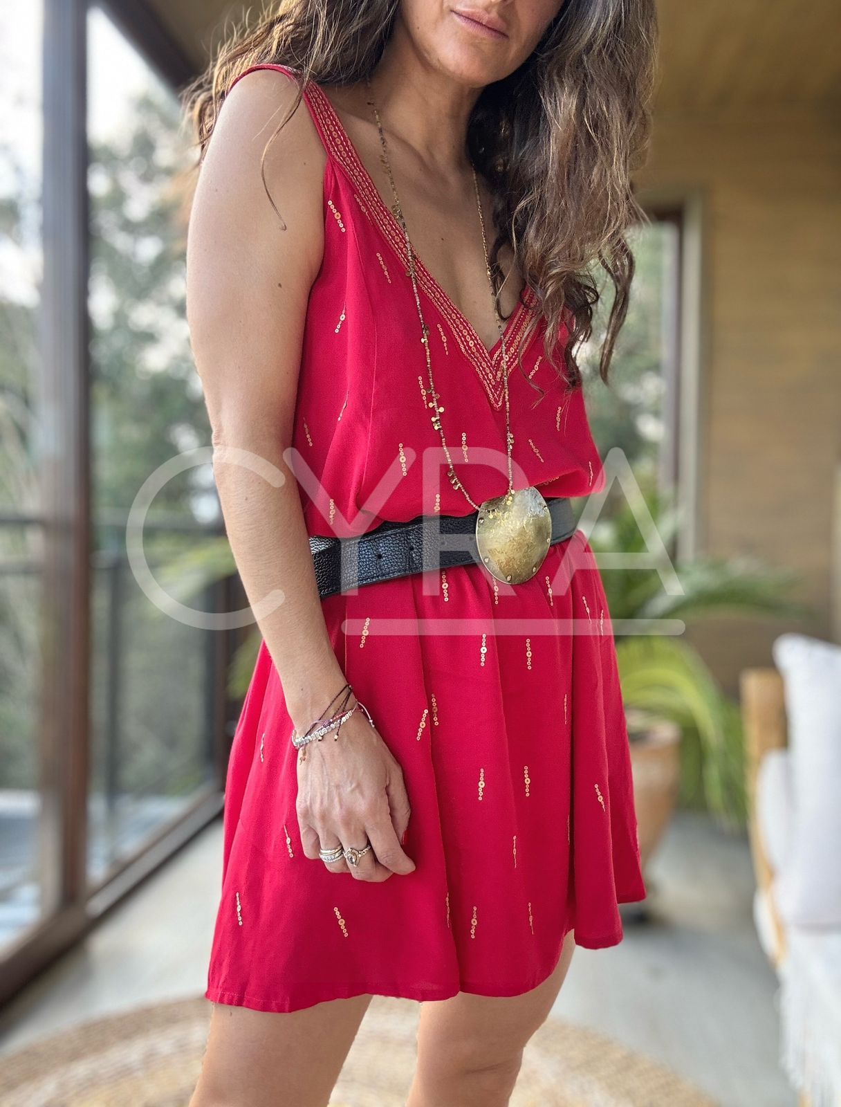 Vestido Portugal rojo