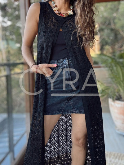 Chaleco doble faz negro