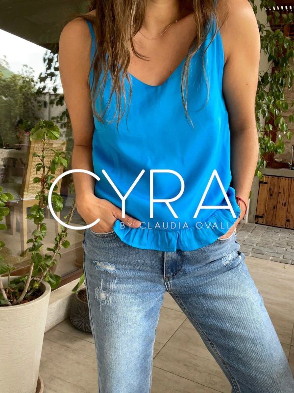 Polera Lupita azul