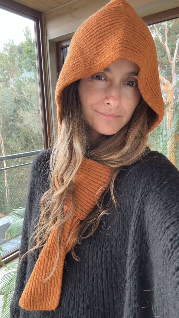 Gorro bufanda lana terracota 2 - Imagen 3
