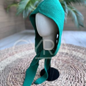 Gorro bufanda lana verde