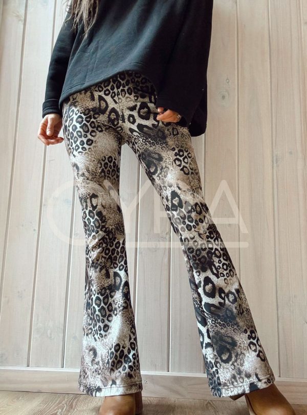 Calzas Flare animal print
