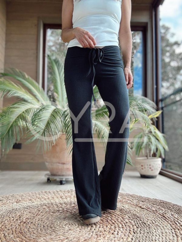 Pants algodón lazo negro - Imagen 4