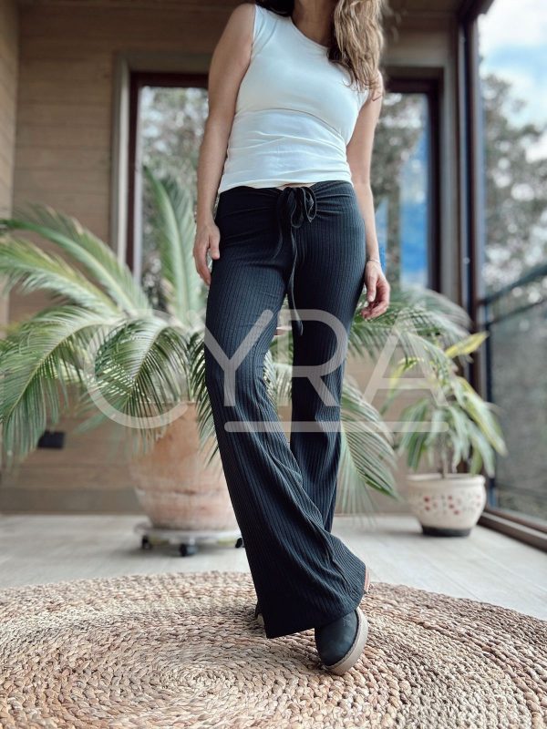 Pants algodón lazo negro - Imagen 3