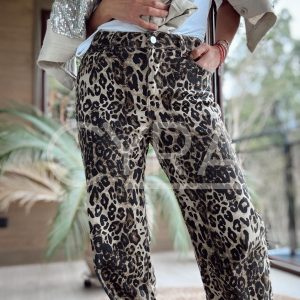 Jeans Animal print elasticado
