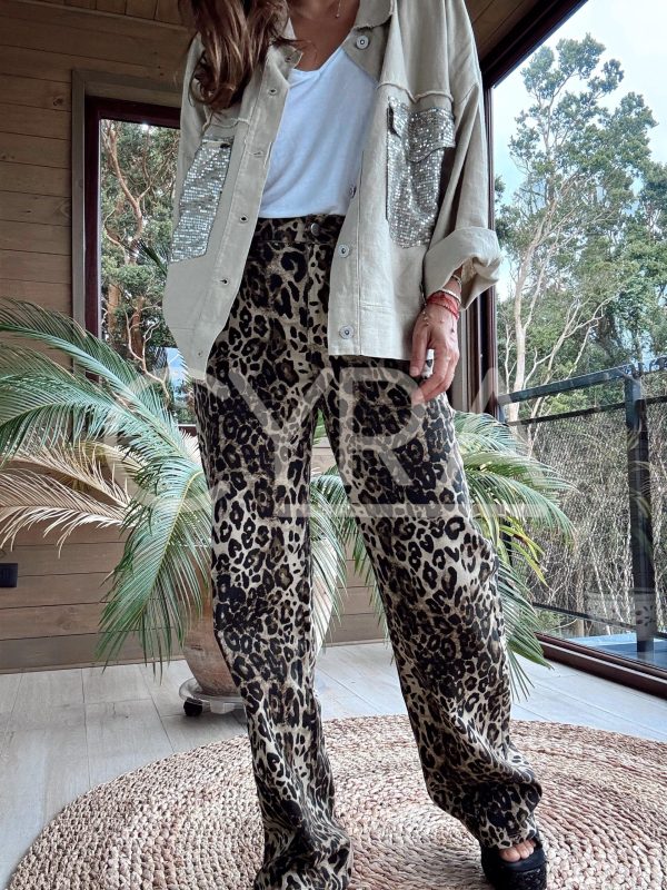 Jeans Animal print elasticado - Imagen 3
