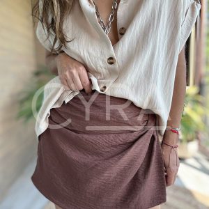 Falda Pantalon Grecia Chocolate