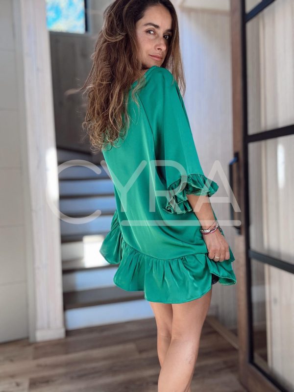 Blusón razo verde - Colección CYRA - Imagen 3
