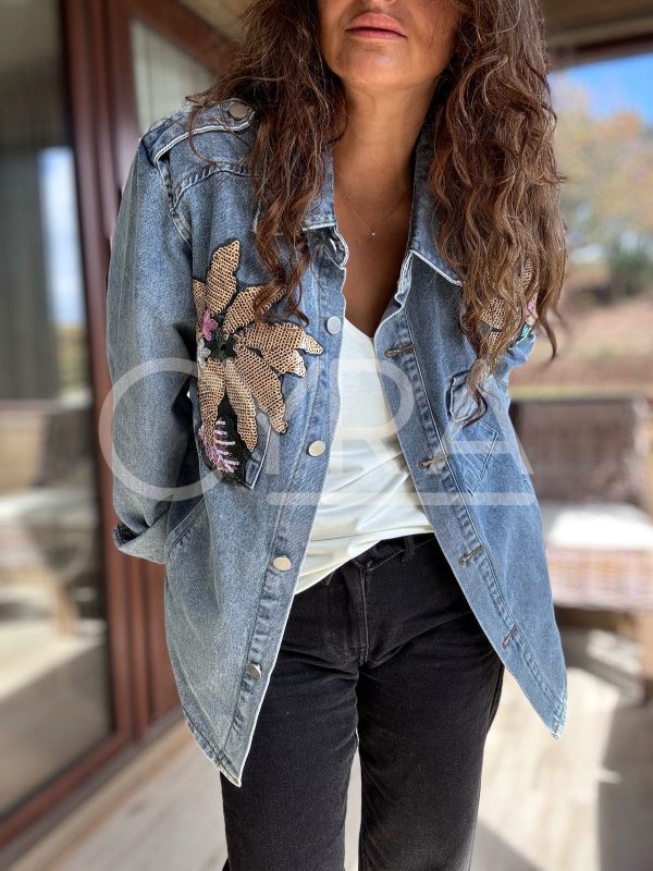 Chaqueta Manuela jeans lentejuelas - Imagen 12