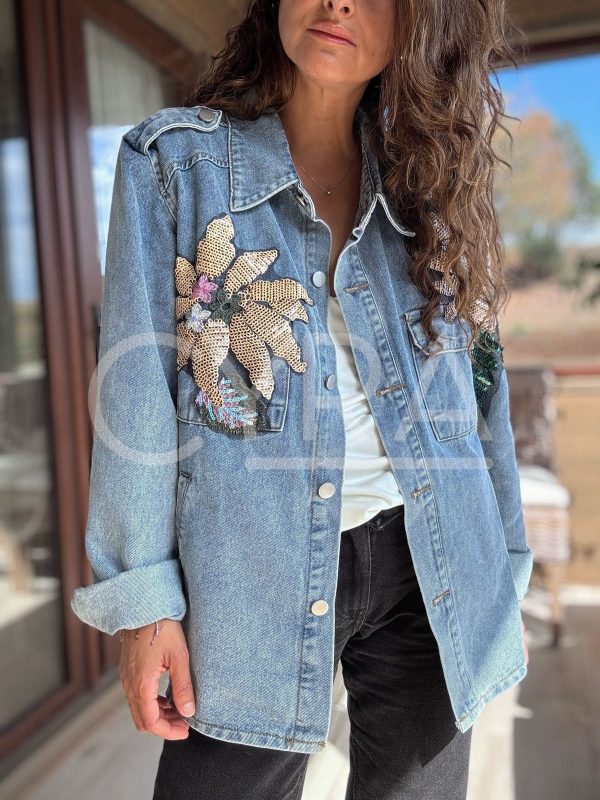 Chaqueta Manuela jeans lentejuelas - Imagen 7