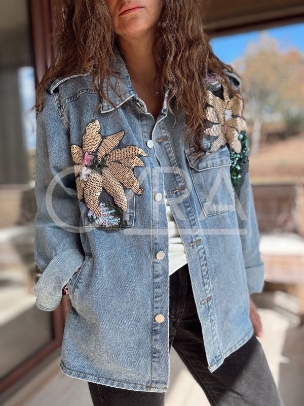 Chaqueta Manuela jeans lentejuelas - Imagen 8