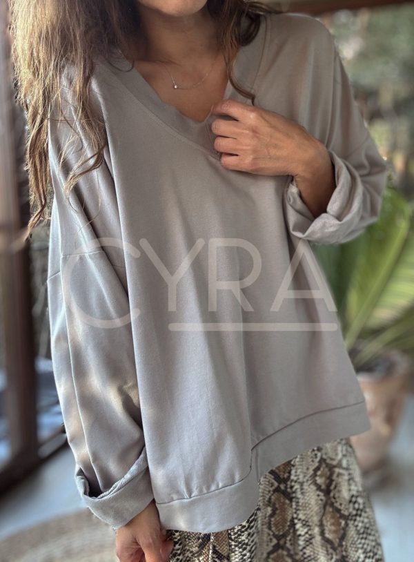 Poleron Renata gris - Imagen 3