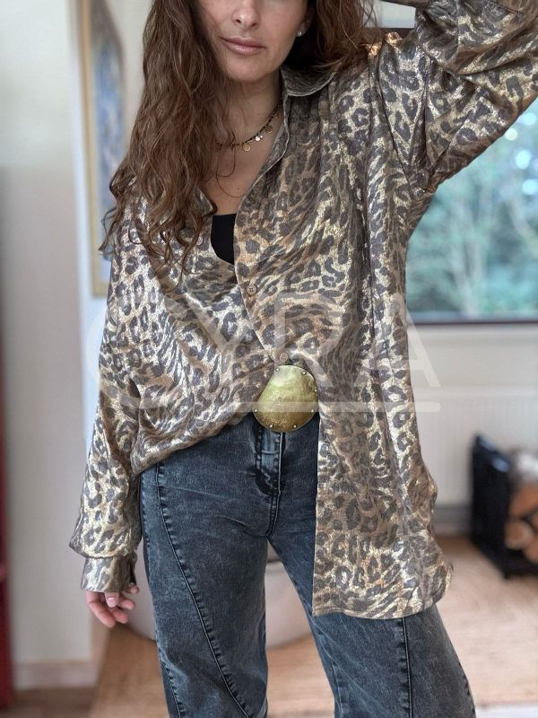 Blusa Satén animal print - Imagen 5