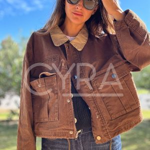 Chaqueta Aura café