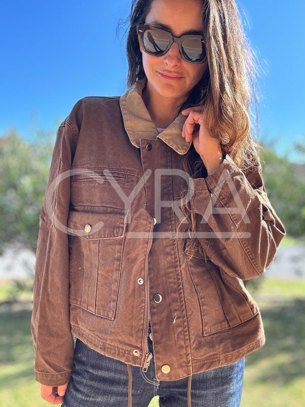 Chaqueta Aura café - Imagen 3