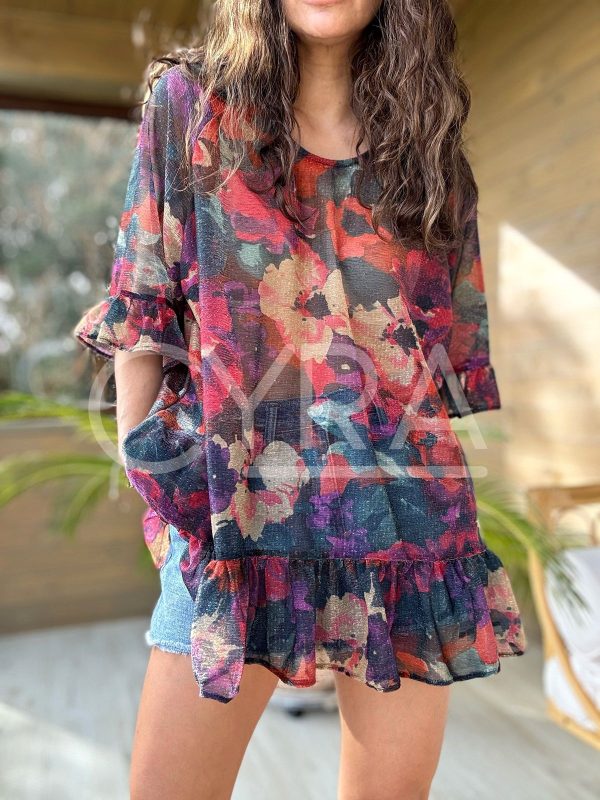 Blusón Flores - Colección CYRA