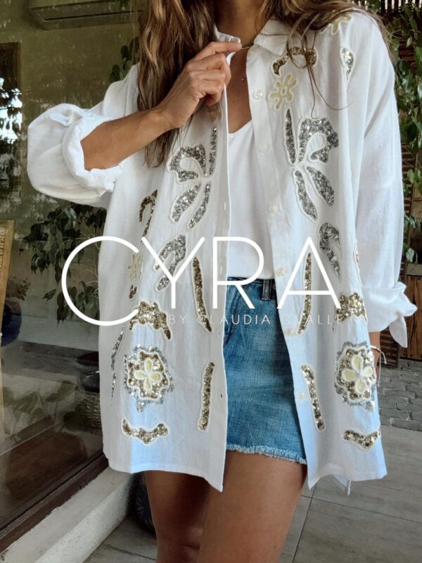 Sobre Camisa Ema blanco - Imagen 4