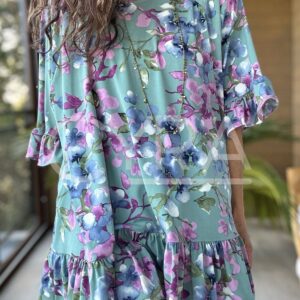 Blusón Flores agua - Colección CYRA